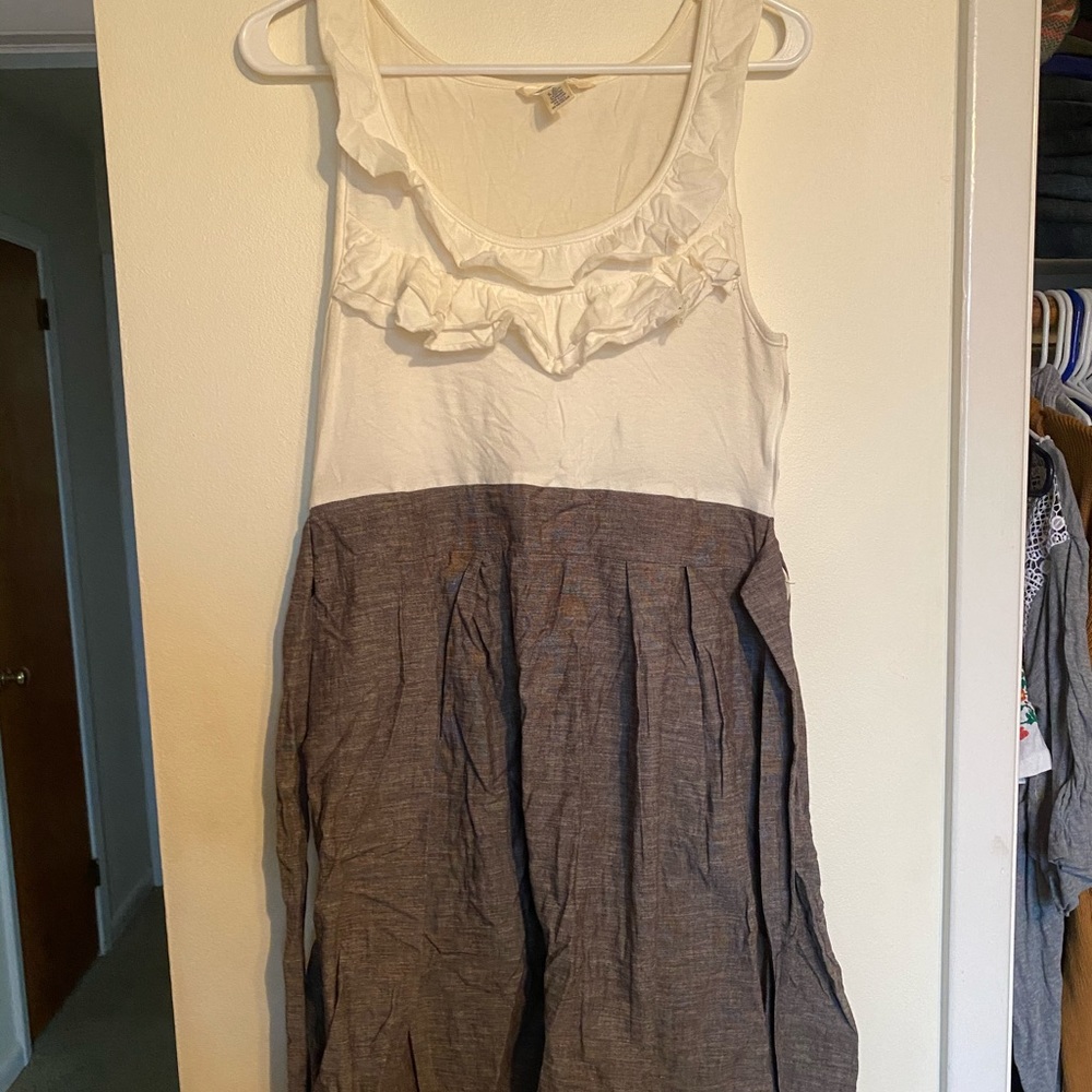 Cream and tweed style dress